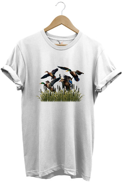 WİDİ Tricou cu decolteu rotund, cu imprimeu, 100% bumbac, cu croială normală,...