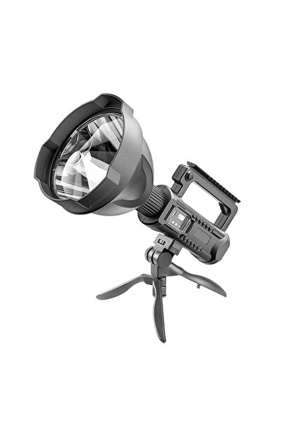 FOXMAG24 LED flashlight with tripod, with 4 lighting phases, powerbank functi...