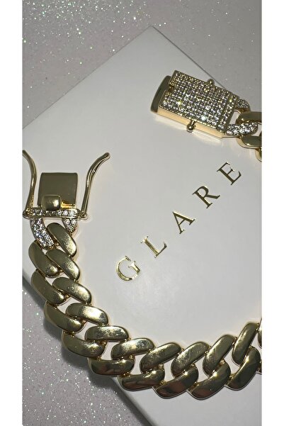 GLARE JEWELRY CO Monaco Chain Modeli Uzun Klips Kuyumcu İşçilik Pırlanta Mont...
