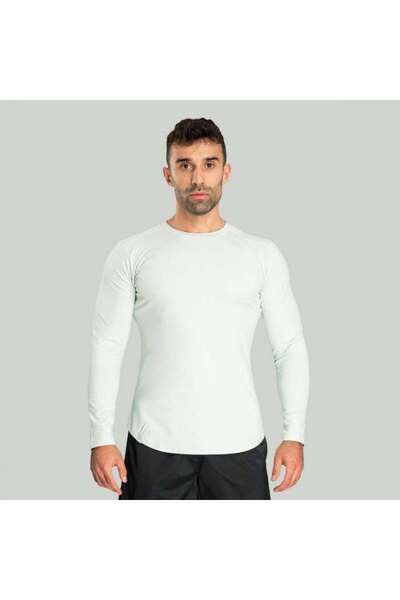 GymBeam Tricou cu mânecă lungă Nebula, gri lunar