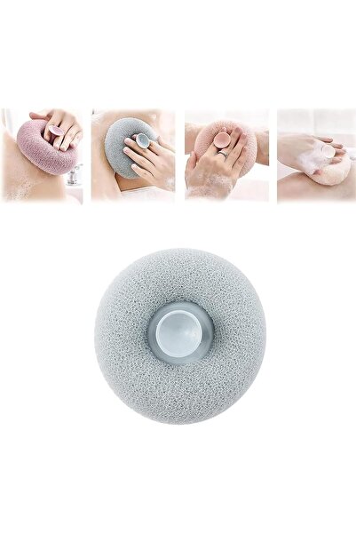 Arabest ليفة استحمام مقشرة، ليفة ناعمة للجسم مع كوب شفط للرجال والنساء، أزرق