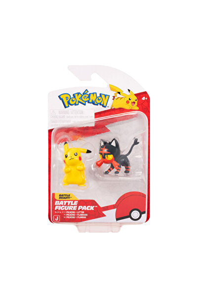 Pokemon Battle 2'li Figür Seti Pikacu ve Litten PKW4073