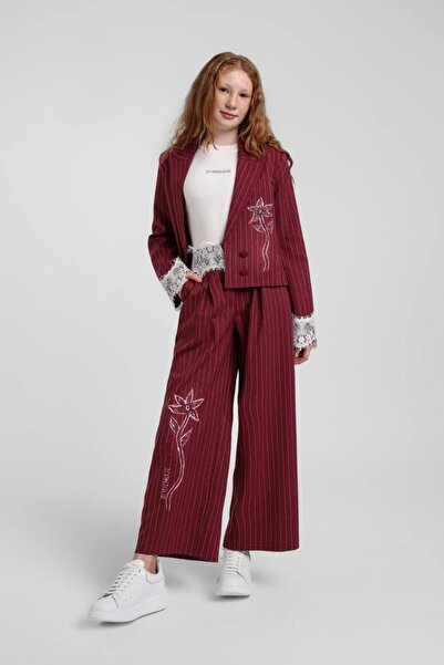 HAUSEkids Set din 3 piese pentru fete Nişantaşı Soft, 10-14 ani - Roșu Claret