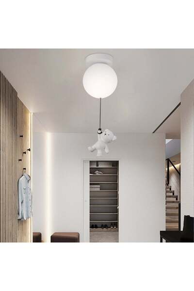 ALC-Shop Lustra LED URSULETI CP210 Glob 15cm, Inaltime 47cm, 1xE27, Suspendat...