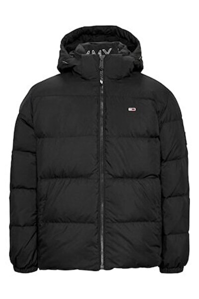 Tommy Jeans , Down Jacket with Hood, Black, XL