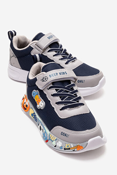 CCWAY AYAKKABI Children's Anorak Illustrated Velcro Sports Shoes 31-35 Laci̇ Buz