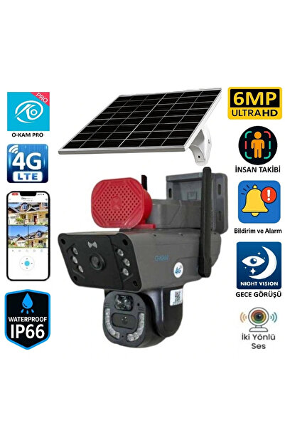 Yenimiyeni O-Kam 3815 4G Sim Kart Özellikli 360 Dönebilen Ultra HD Çift Lens ...
