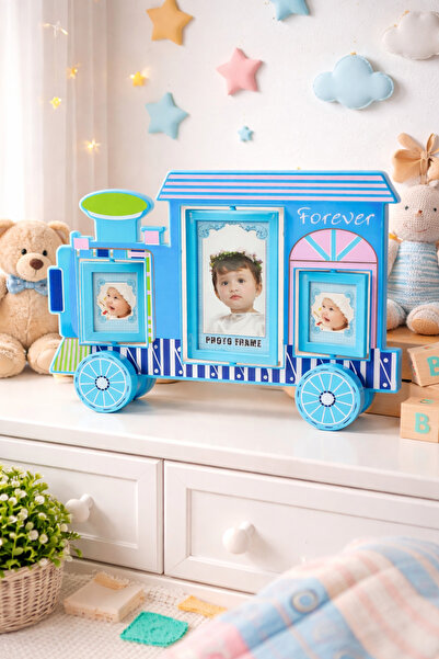 Angelphoto إطار القطار الأزرق LM7310B