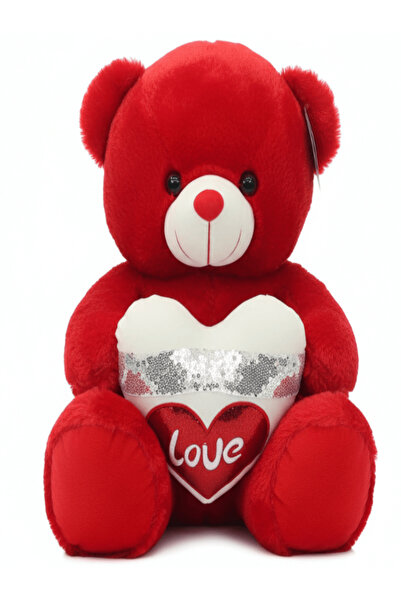 AKDC دب تيدي كبير أحمر اللون (50 سم) – هدية حب كلاسيكية