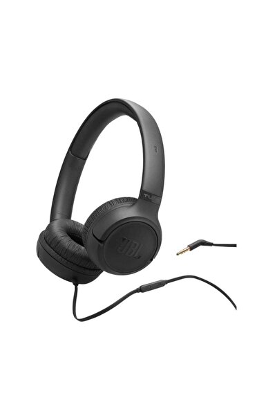 JBL Tune 530 Wired On-Ear Headphones Black