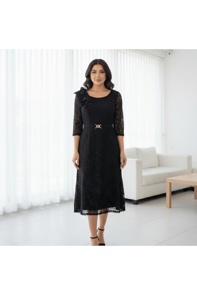 alqarat "Elegant Lace" Summer Floral Dress