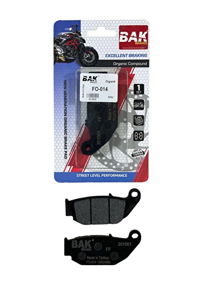 MOTORKİT MK BAK ORGANİK ARKA BALATA TAKIMI CF MOTO SR 250 / NK 250 / CL-X 250...