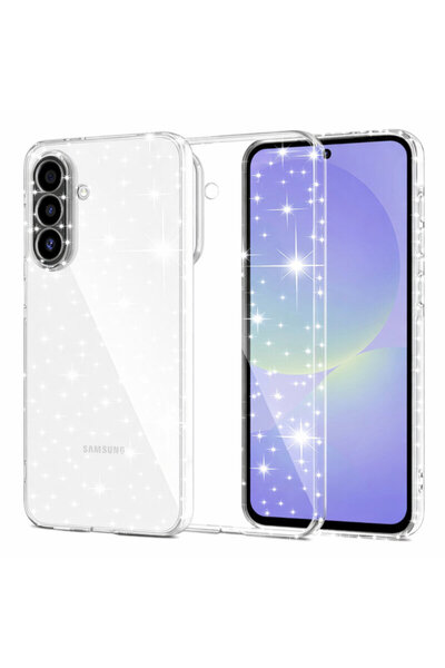 Techsuit Carcasă SparkleSkin pentru Samsung Galaxy A37 5G, Transparentă
