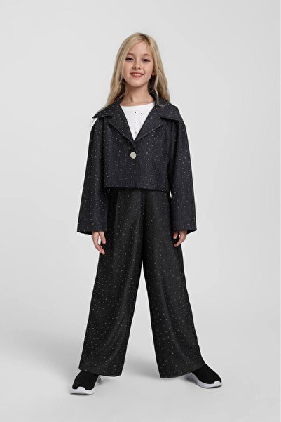 HAUSEkids Σετ 3 τεμαχίων για κορίτσια Magic Rosa 5-14 ετών - Μαύρο