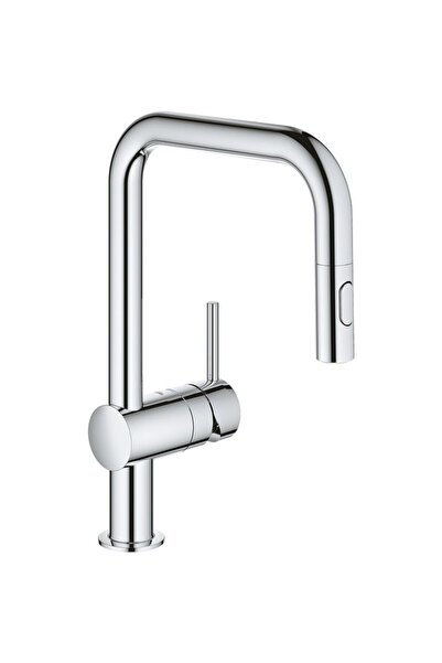 Grohe Vento Kitchen Faucet 30439000, Pull-Out Spray, Brass, Chrome