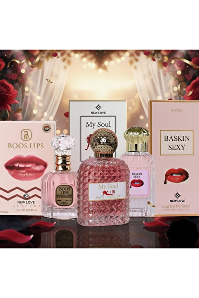 New Love مجموعة 3 عطور رومانسية للنساء فرمونية من 100 مل