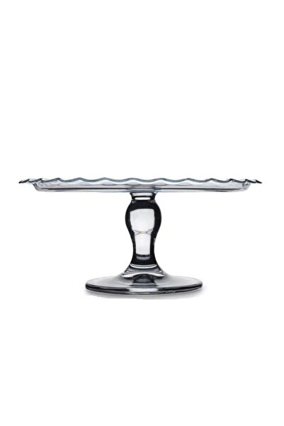 Pasabache Pasabahce Petite Patisserie Round Footed Glass Serving Plate, 264 M...