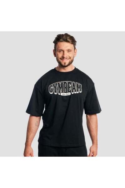 GymBeam Tricou Athletic Society Boxy negru