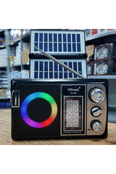 Yenimiyeni Solar Güneş Enerjili Nostaljik Radyo Usb Sd Bluetooth Powerbank So...