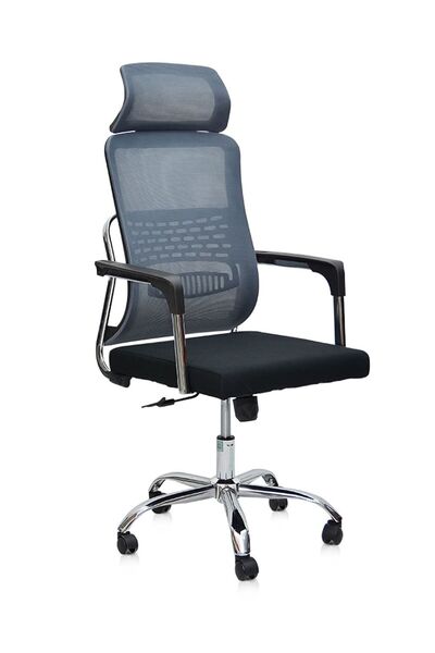 Multi Home Furniture كرسي مكتب منزلي دوار مريح مع دعم قطني قابل للتعديل ومسان...