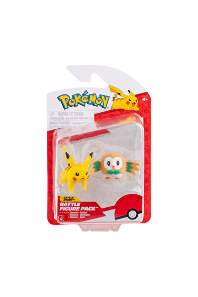 Pokemon Battle 2'li Figür Seti Pikachu ve Rowlet PKW4072