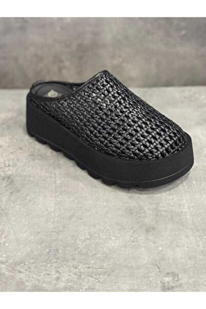 Guja Special Collection Knitted Detailed Padded Heel Slippers (Heel Height 6cm)