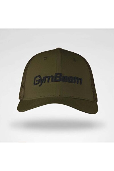 GymBeam Șapcă cu panou de plasă, verde militar