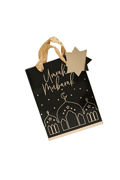 Hootyballoo Umrah Mubarak Small Gift Bags Islamic Packaging Pack of 5