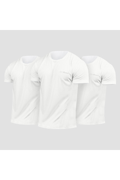 GymBeam Tricou TRN pentru bărbați, set de 3 bucăți, alb