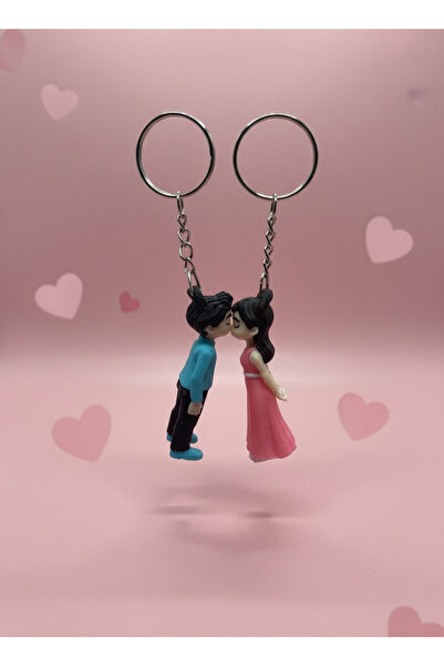Dynacore Romantic Kiss Me Keychain for Couples – Special Set of 2 Keychains f...