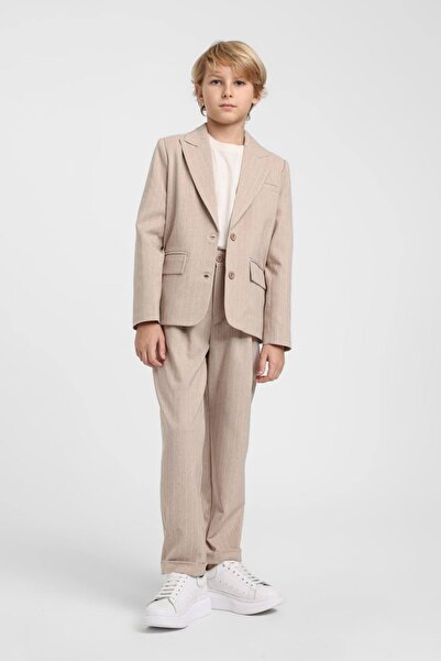 HAUSEkids 10-14 ani Cotto Exclusive Set 3 piese pentru băieți - Latte