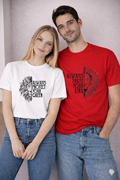 LORVEX 14 February Couple Combination T-Shirt Valentine's Day Valentine's Day...