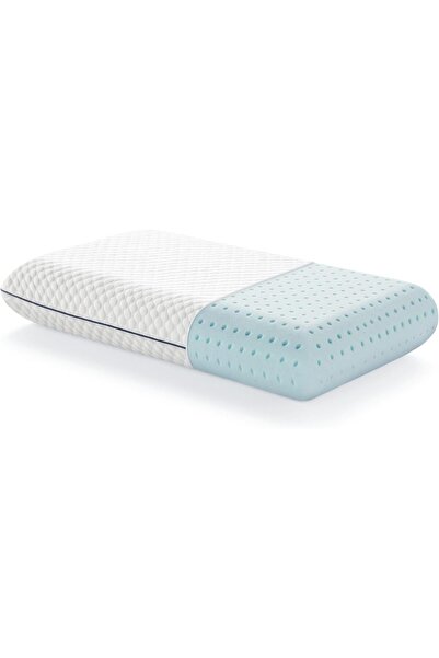 Weekender Memory Foam Pillow with Washable Cover, Queen Size, White