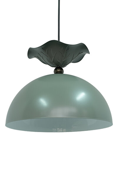 Siu Nilüfer Serisi Mouse Gri-Antik Detay Metal Tekli Sarkıt Avize - Mutfak Sa...