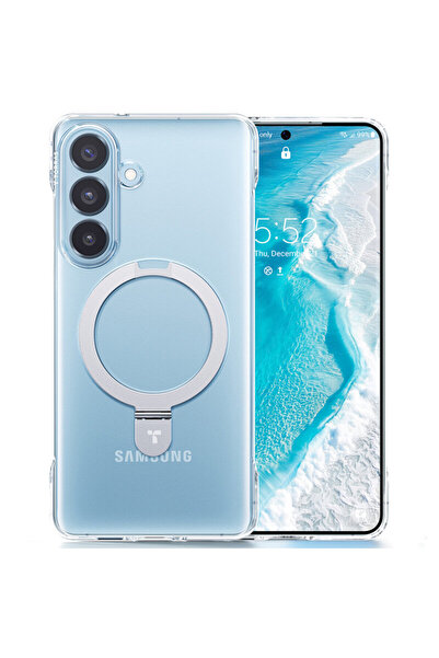 TORRAS Carcasă Ostand Slim pentru Samsung Galaxy S26 Plus, Transparentă