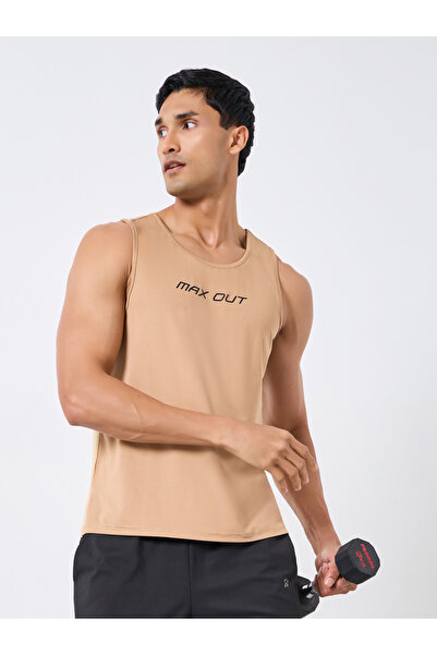 Styli Men Relaxed Fit Slogan Print Gym Tank