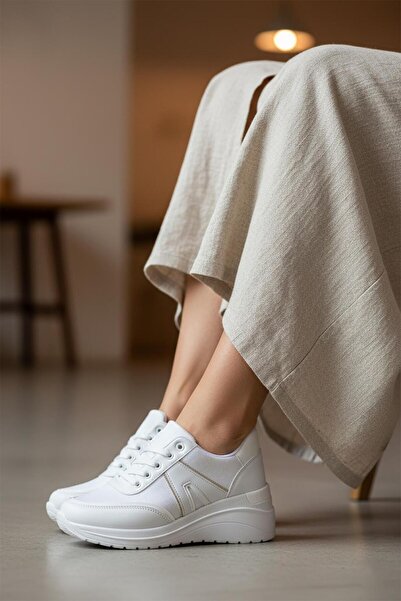 lady classy Pantofi sport cu toc, confortabili, cu pietre, pentru femei