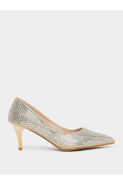 Styli Embellished Pointed Toe Court Shoes