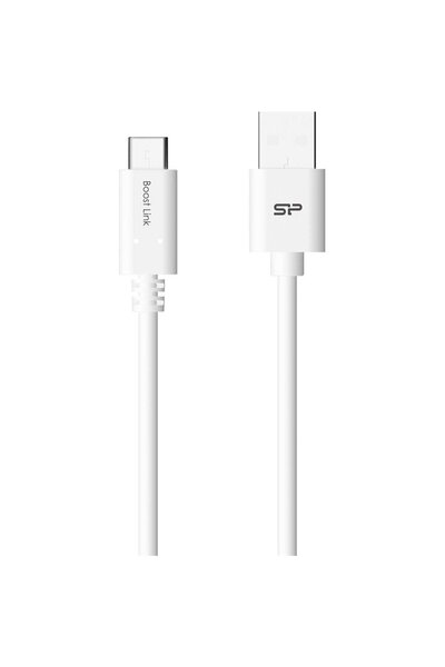 Silicon Power Cablu USB Tip C - USB, Boost Link LK10AC, 1M, 2.4A, Alb