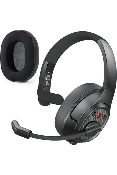 Eksa Upgraded Trucker Bluetooth Headset with ENC Microphone