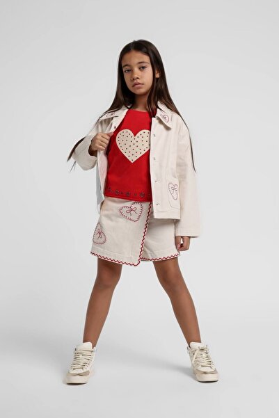 HAUSEkids Σετ 3 τεμαχίων με σορτς και φούστα Love Ribbon για ηλικίες 5-14 ετώ...