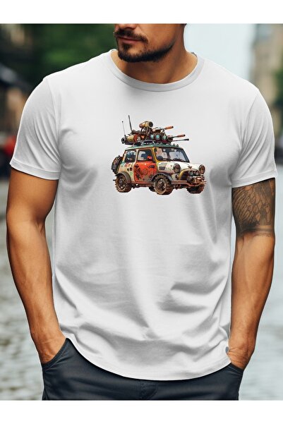 ship master Ανδρικό μπλουζάκι με στάμπα ρετρό αυτοκινήτου εκτός δρόμου – 100%...