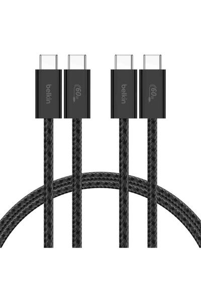Belkin 60W Örgülü Usb-C Kablo 1.5 Metre Ikili Paket