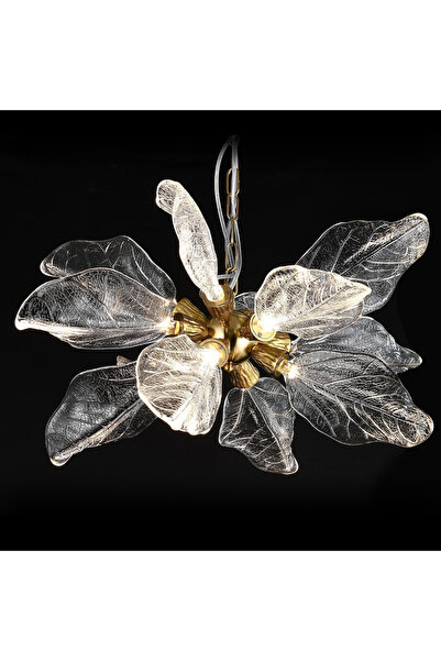 Alessandro DESIGN Πολυέλαιος LED ρητίνης CM6083/D800 45W, Διάμετρος 49cm, Χάλ...