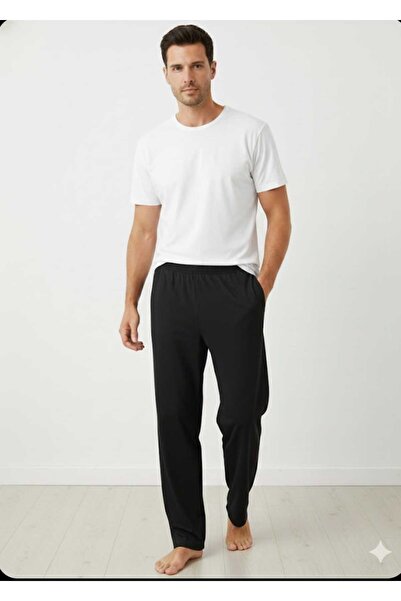 KAPİTEX Pantaloni de pijama pentru bărbați, 100% bumbac, cu buzunare 5891