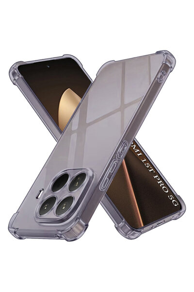 Techsuit Xiaomi 15 T Pro Shockproof Clear Silicone Case, Smoke