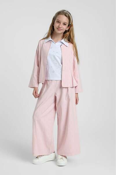 HAUSEkids 8-14 години Vera Chic комплект от 3 части за момичета - розов