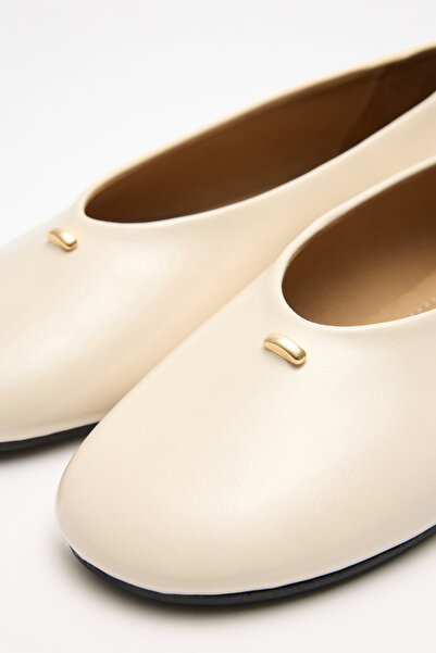 LUTVELIZADE Babet 2604 - Balerini pentru femei cu vârf oval și detaliu minima...