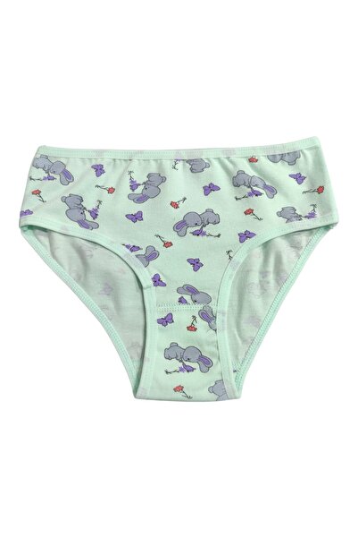 ZENCHES Girl's Printed Colorful Cotton Flexible Lycra 1 Piece Panties