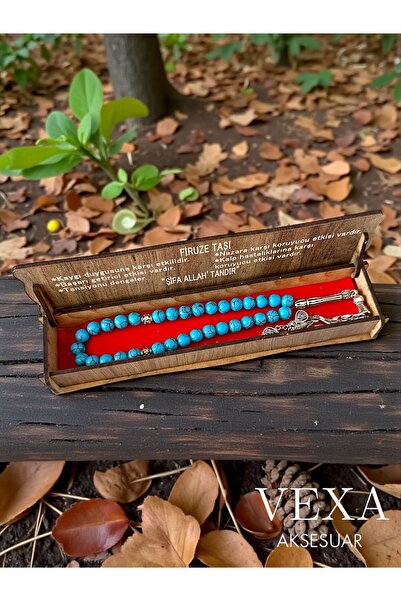 Vexa Aksesuar Mărgele de rugăciune din piatră naturală turcoaz turcoaz, pache...